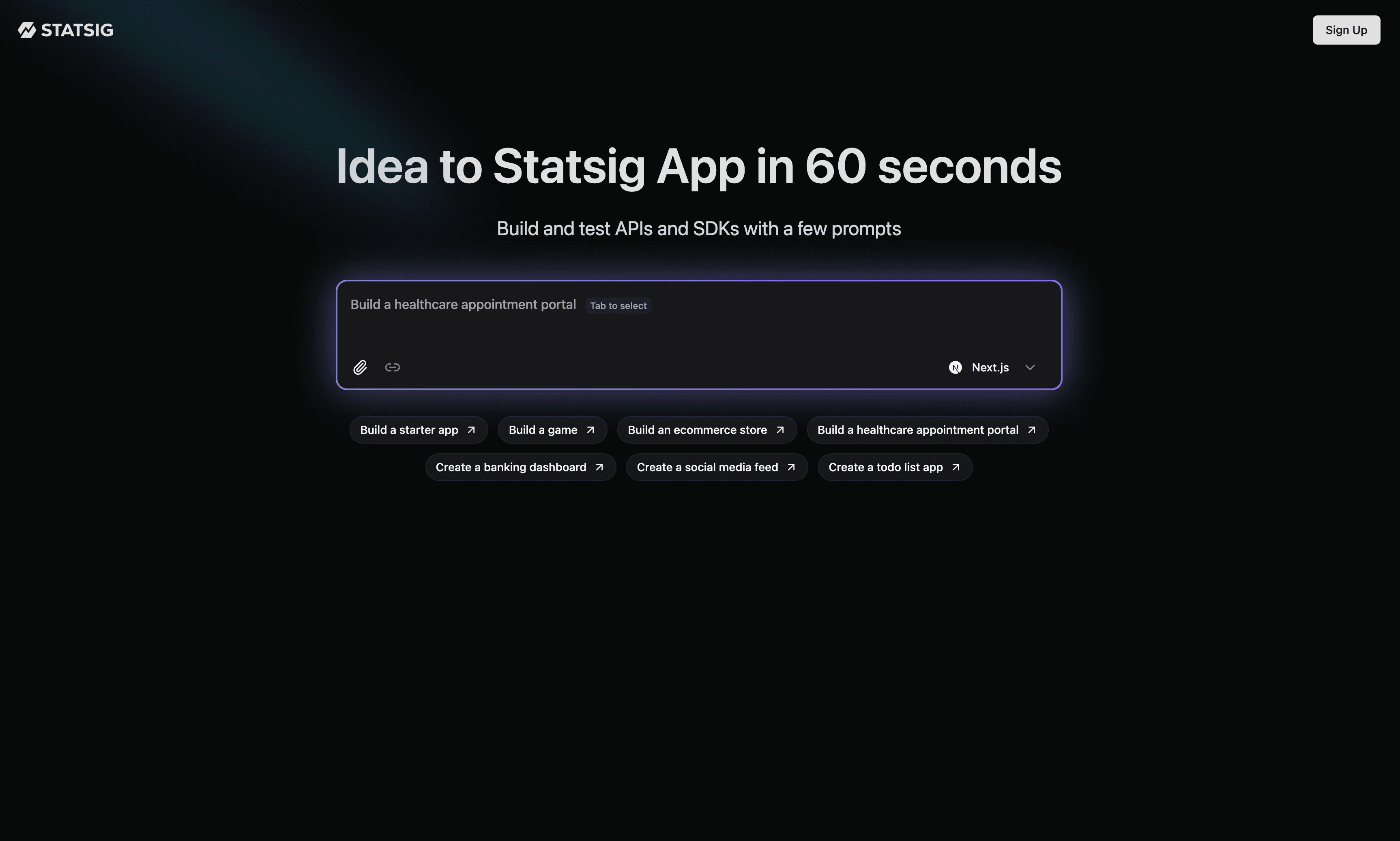 Statsig playground interface